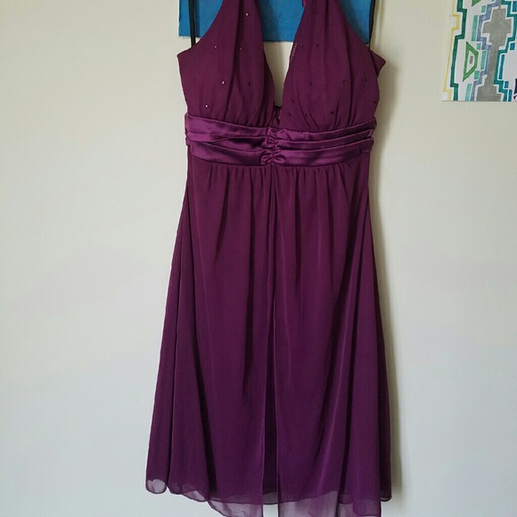 Purple cocktail dress