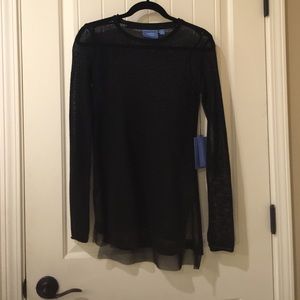 Long sleeve see through top