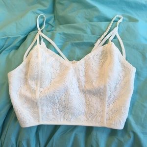 White crop top