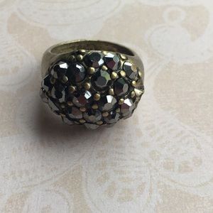 Antiqued "Fools Gold" ring size 9/10