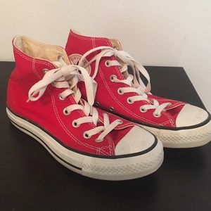 Red Converse High Tops