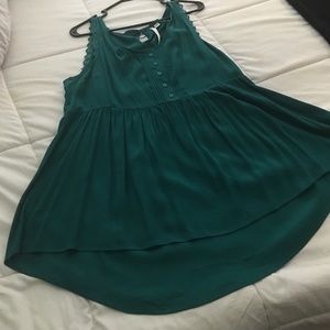 Hi low turquoise shirt by Lauren Conrad