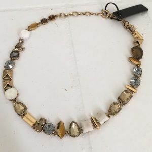J.Crew mixed jewel necklace