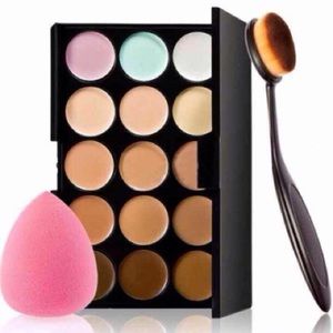 Contour Pallete, Foundation Brush & Beauty Blender