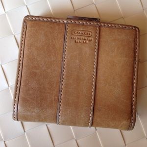 Coach Leather Wallet with Coin Purse