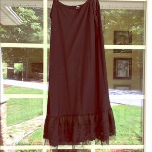 Perfect black slip with tulle
