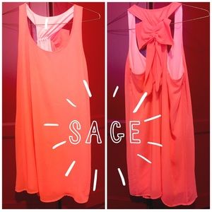 SOLD!! Sage Bow-Back Dress