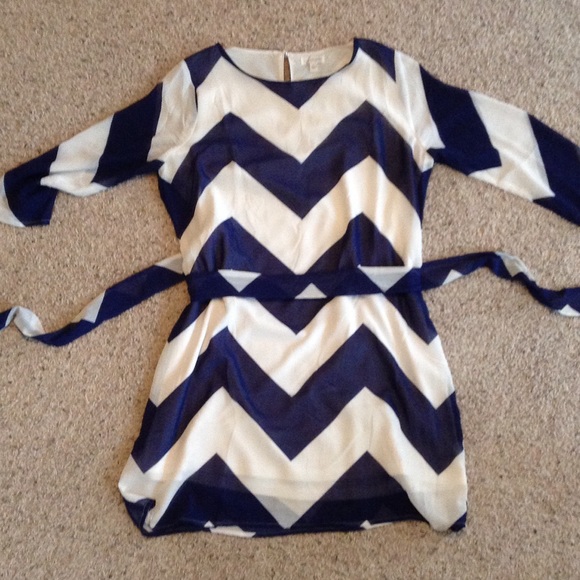 Chevron shift dress