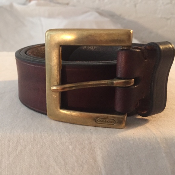 Coach Brown Leather Belt