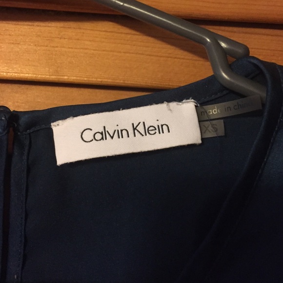 Navy Blue Calvin Klein Blouse XS - Picture 2 of 2