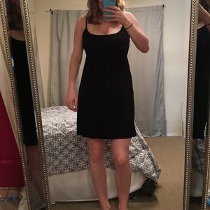 Spaghetti strap black dress