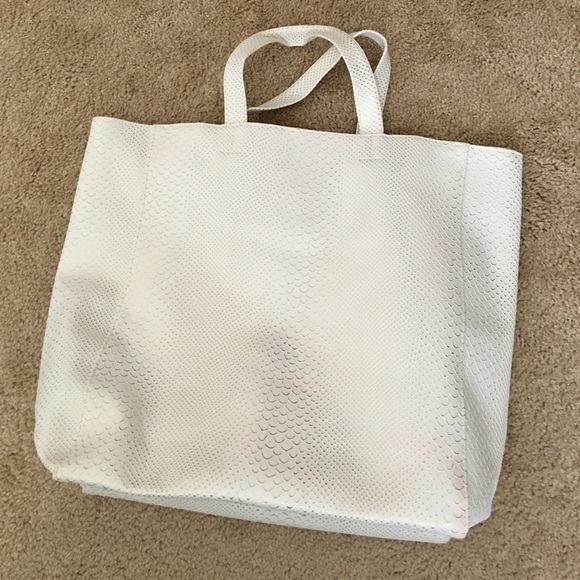 Metallic Crocodile Skin Oversized Totebag