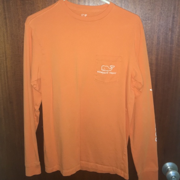 Vineyard Vines orange long sleeve shirt