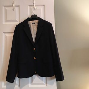 j Crew wool blazer with brass buttons