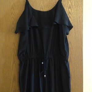 Michael Kors Flounce Crepe Jumpsuit