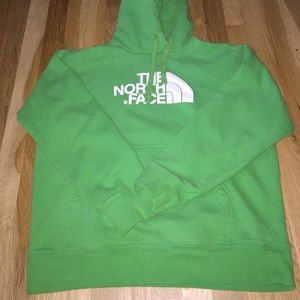 Bright Green North Face Hoodie