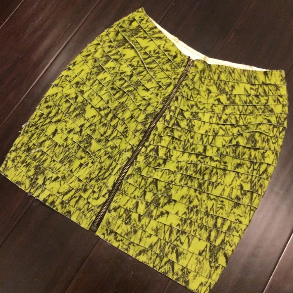 Silence & Noise Green Body Con Skirt