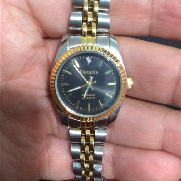 Details Diamond Quartz Ladies Two Tone Watch - Picture 2 of 4