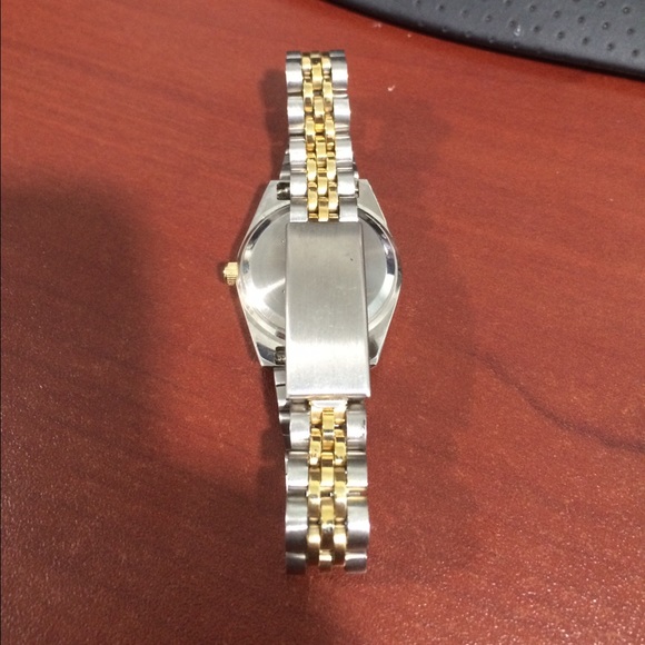 Details Diamond Quartz Ladies Two Tone Watch - Picture 3 of 4