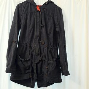 A navy coat