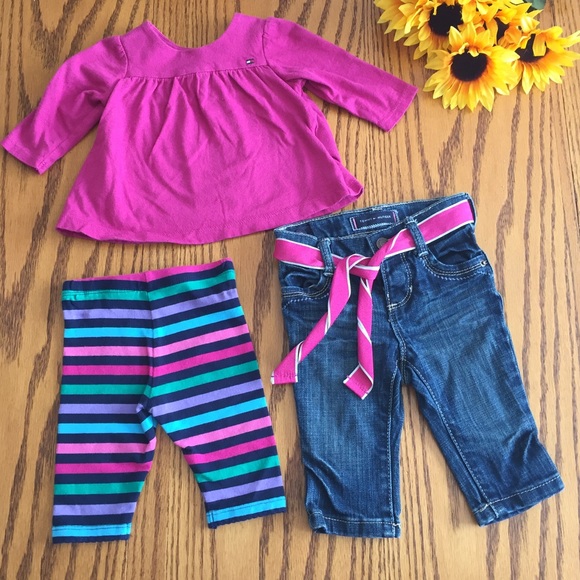 Tommy Hilfiger Other - Tommy Hilfiger 3 piece set. Shirt/leggings/jeans