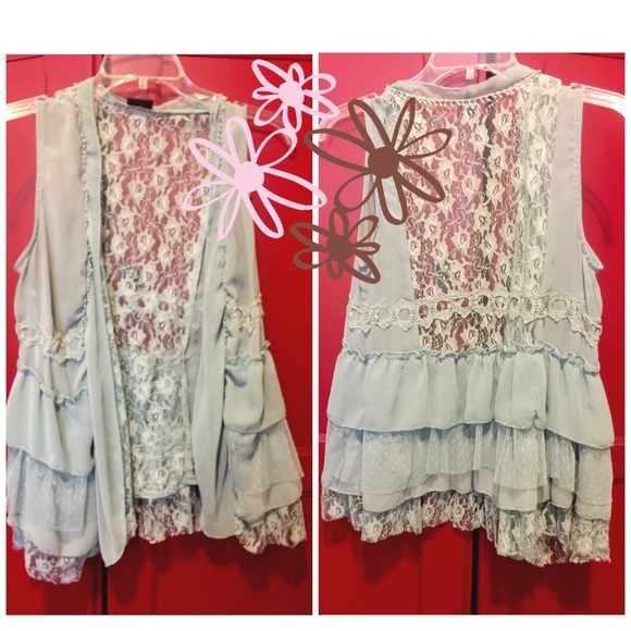 SOLD!! Rue 21 Lace Vest