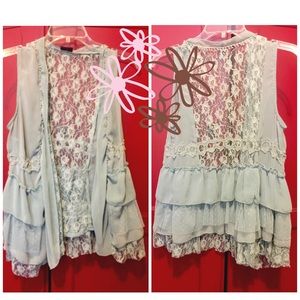 SOLD!! Rue 21 Lace Vest