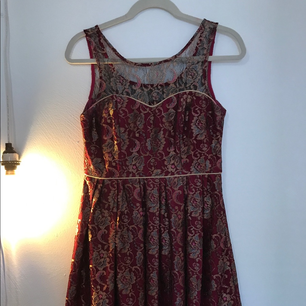 Beautiful maroon dress