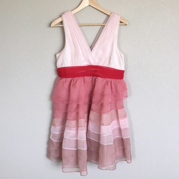 🎉 HP! Pink Ombré Ruffle Dress | ModCloth