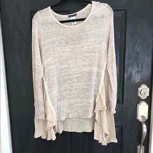 Cream flowy Alter'd State top