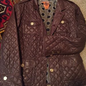 Tory Burch leather jacket 8