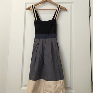 Fall dress Warm colors goes well with black tights