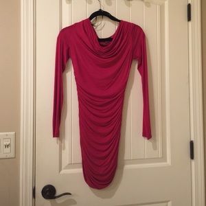 Pink long sleeve dress