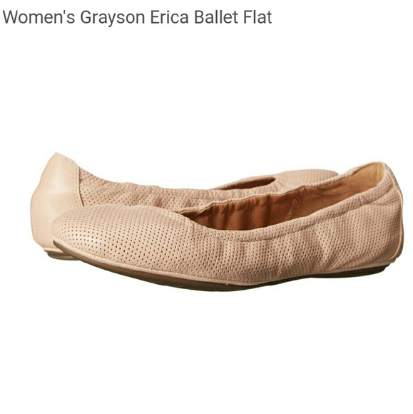 Clarks womens grayson ballet flat like new, NUDE