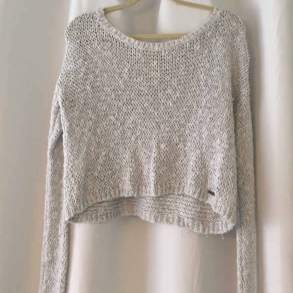 HOLLISTER gray long sleeve sweater