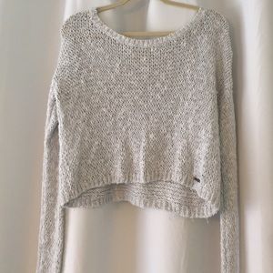 HOLLISTER gray long sleeve sweater