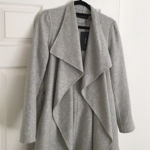 *NEW WITH TAGS* Zara light grey wool coat