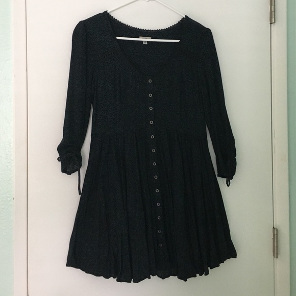 Ecoté button down printed dress