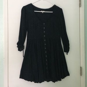 Ecoté button down printed dress