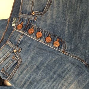 BDG high waisted medium wash skinny jeans