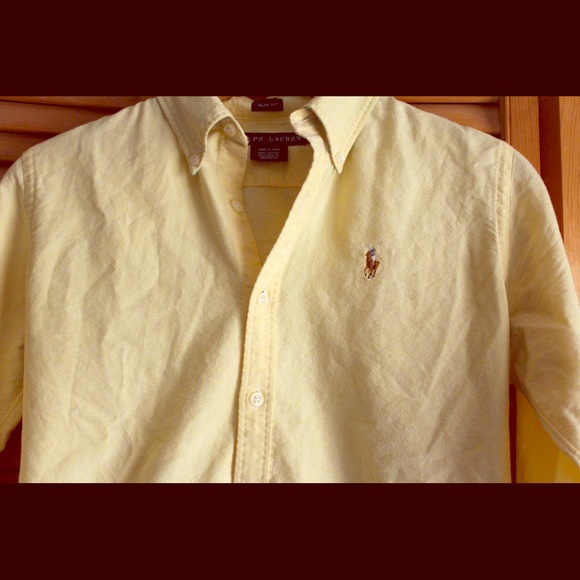 Ralph Lauren Polo yellow Oxford shirt