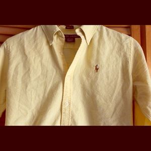 Ralph Lauren Polo yellow Oxford shirt