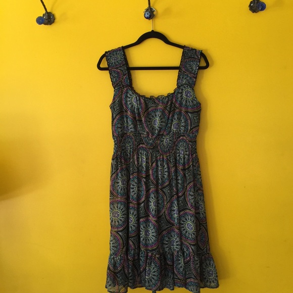 Multicolored sleeveless dress