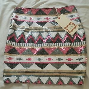 Sequin skirt