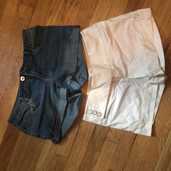 Shorts bundle white and denim