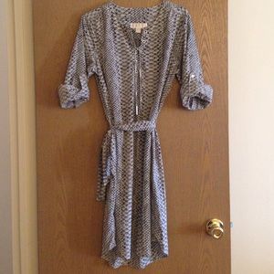 Michael Kors Print Chain Tie Dress