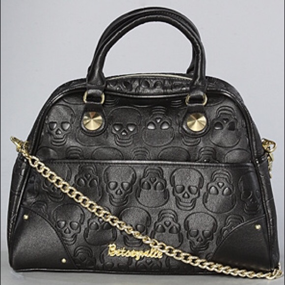 Betsey Johnson Handbags - The Betseyville Skull Satchel Purse