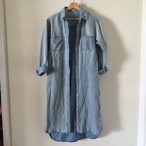 Re:named long denim dress/jacket