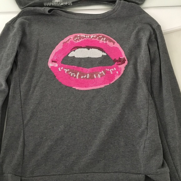 Authentic juicy couture lips sweatshirt
