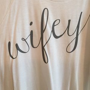 Wifey Tshirt - Size L - never worn!